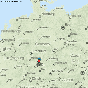 Schwaikheim Karte Deutschland