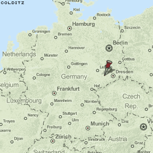 Colditz Karte Deutschland