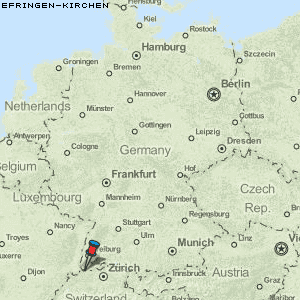 Efringen-Kirchen Karte Deutschland
