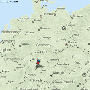 Ditzingen Karte Deutschland