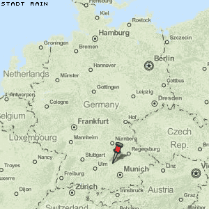 Stadt Rain Karte Deutschland