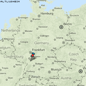 Altlußheim Karte Deutschland