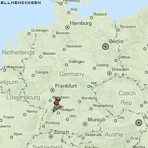 Ellmendingen Karte Deutschland