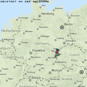 Neustadt an der Waldnaab Karte Deutschland