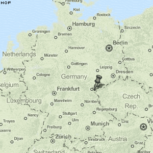 Hof Karte Deutschland