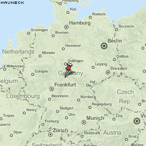 Hauneck Karte Deutschland