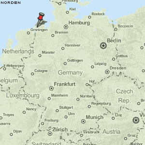Norden Karte Deutschland