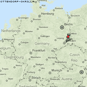 Ottendorf-Okrilla Karte Deutschland