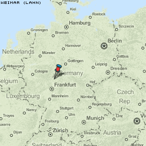 Weimar (Lahn) Karte Deutschland
