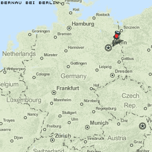 Bernau bei Berlin Karte Deutschland