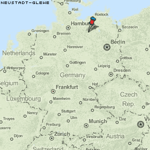 Neustadt-Glewe Karte Deutschland