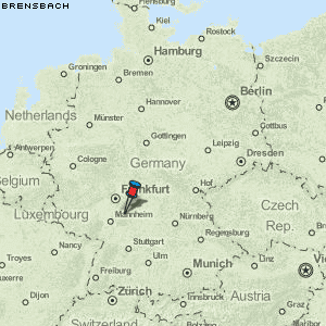 Brensbach Karte Deutschland