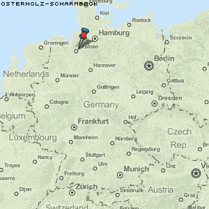 Karte von Osterholz-Scharmbeck :: Deutschland Breiten- und Längengrad