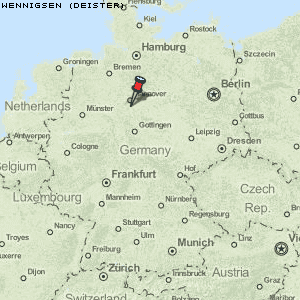 Wennigsen (Deister) Karte Deutschland