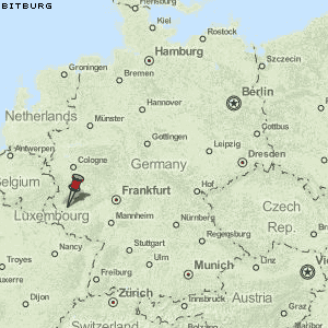 Bitburg Karte Deutschland