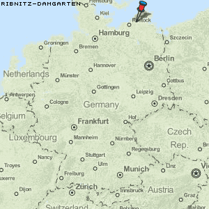 Ribnitz-Damgarten Karte Deutschland