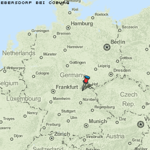 Ebersdorf bei Coburg Karte Deutschland