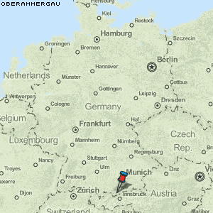 Oberammergau Karte Deutschland