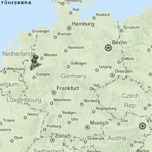 Tönisberg Karte Deutschland