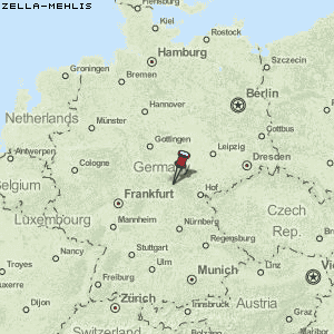 Zella-Mehlis Karte Deutschland