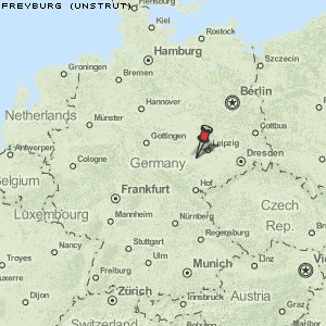 Freyburg (Unstrut) Karte Deutschland