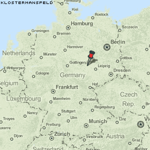 Klostermansfeld Karte Deutschland