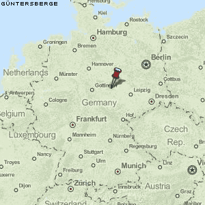 Güntersberge Karte Deutschland