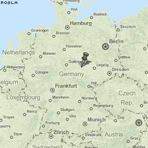 Roßla Karte Deutschland