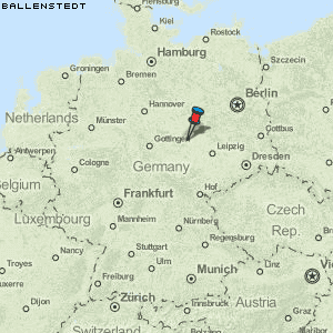 Ballenstedt Karte Deutschland