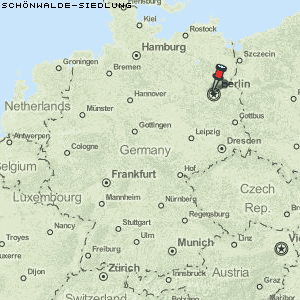 Schönwalde-Siedlung Karte Deutschland
