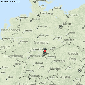 Scheinfeld Karte Deutschland