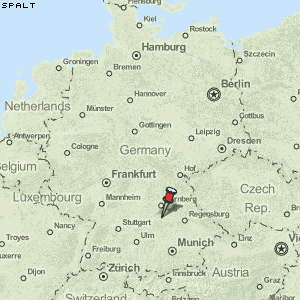 Spalt Karte Deutschland