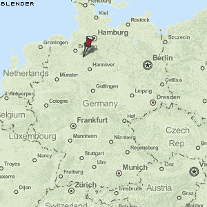 Blender Karte Deutschland