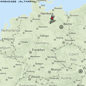 Arendsee (Altmark) Karte Deutschland