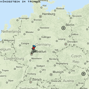 Königstein im Taunus Karte Deutschland