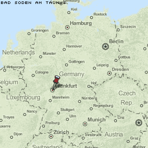 Bad Soden am Taunus Karte Deutschland