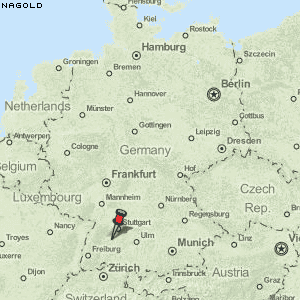 Nagold Karte Deutschland