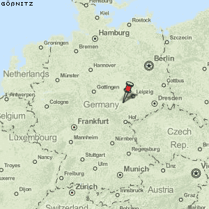 Gößnitz Karte Deutschland