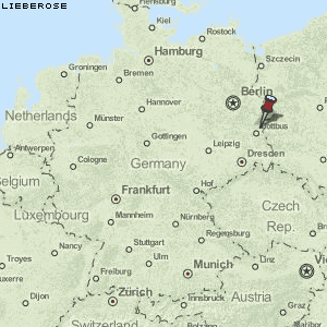 Lieberose Karte Deutschland