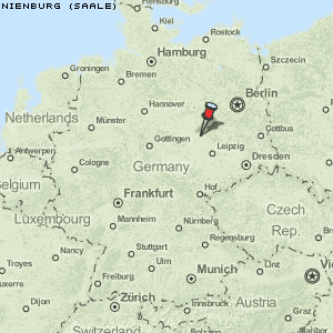 Nienburg (Saale) Karte Deutschland