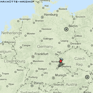 Maxhütte-Haidhof Karte Deutschland