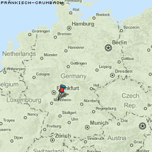 Fränkisch-Crumbach Karte Deutschland