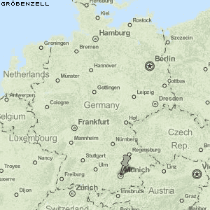 Gröbenzell Karte Deutschland