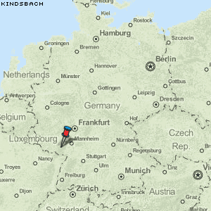 Kindsbach Karte Deutschland