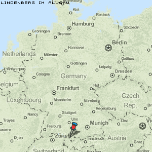 Lindenberg im Allgäu Karte Deutschland