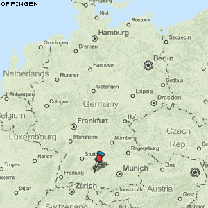 Öpfingen Karte Deutschland