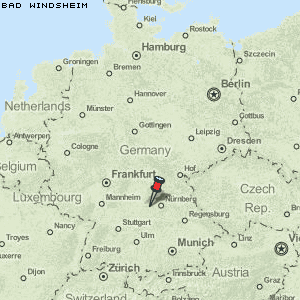 Bad Windsheim Karte Deutschland