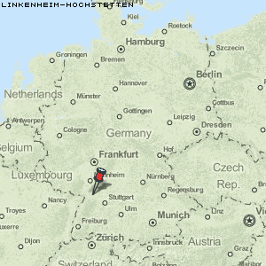 Linkenheim-Hochstetten Karte Deutschland