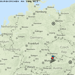 Burgkirchen an der Alz Karte Deutschland