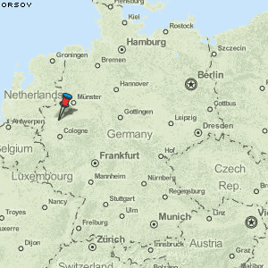 Orsoy Karte Deutschland